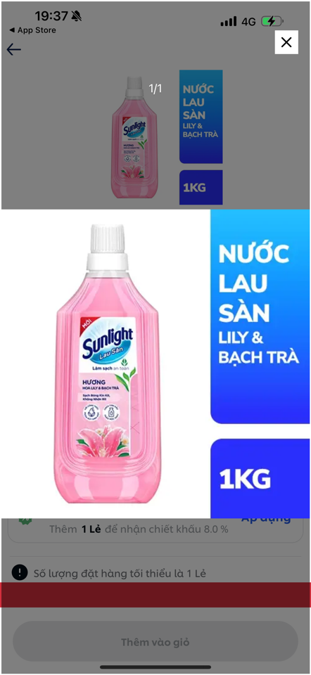 64811767-Sunlight nls TD thảo mộc hương LiLy & bạch trà 1kg/12chai-duoc-ban-tai-Thanh Unilever 1