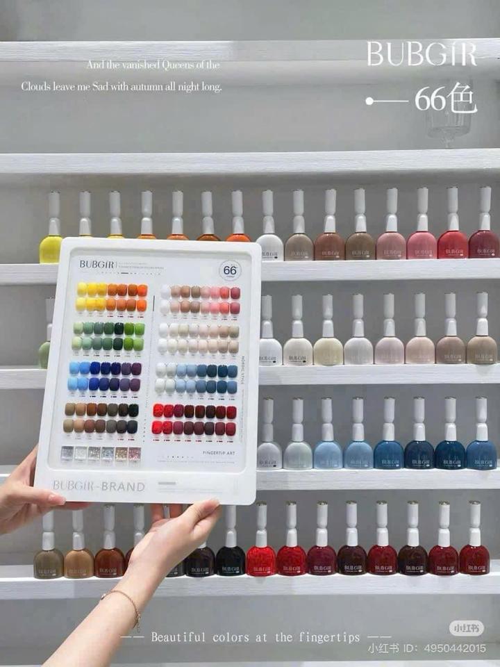 Sét sơn gel BUBGIR 66 màu-duoc-ban-tai-Phụ Liệu Vinh Ngọc
