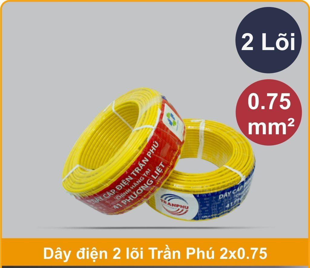 Dây điện đôi Trần Phú 2x0,75-duoc-ban-tai-Phụ kiện Hương Dung