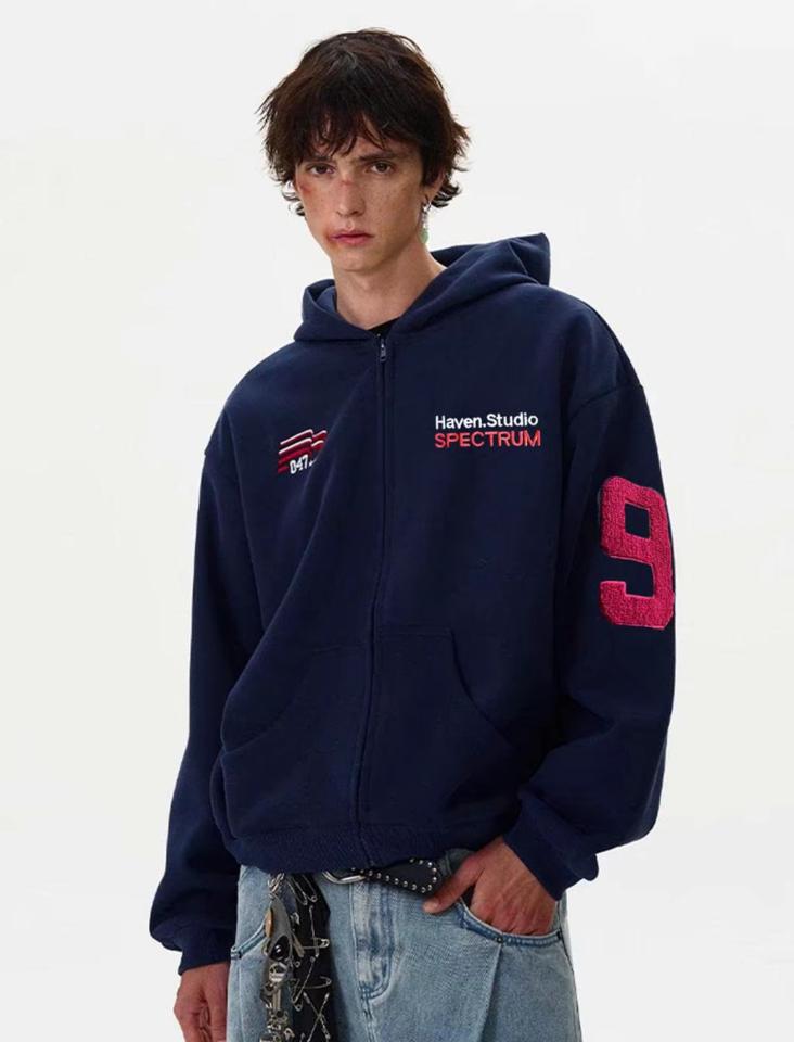Áo Hoodie Zip boxy Haven Studio-duoc-ban-tai-Cunnei