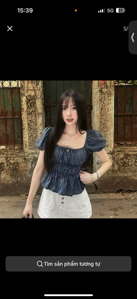  Áo babydoll tay bồng Kimee House-duoc-ban-tai-Cunnei