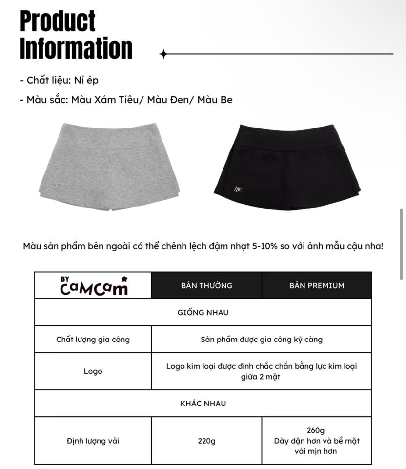  Chân Váy Nỉ Ép Bycamcam -duoc-ban-tai-Cunnei