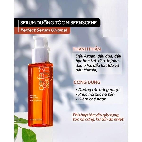 Tinh Chất Dưỡng Phục Hồi Tóc Mise En Scene Perfect Serum 80ml-duoc-ban-tai-T&T COSMETIC