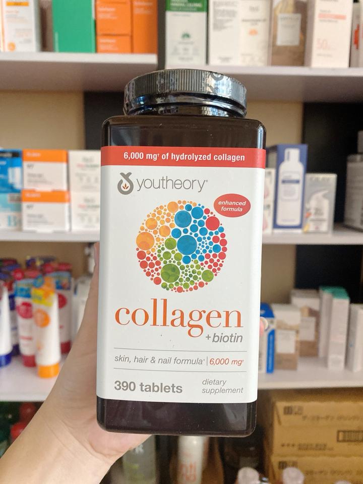 Viên uống Collagen +biotin Youtheory 390 viên-duoc-ban-tai-T&T COSMETIC