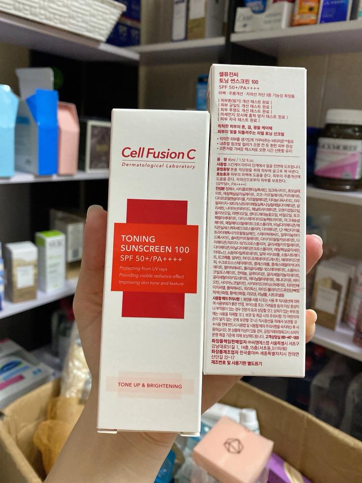 Kem chống nắng Cell Fushion C toneup 45ml (có hộp)-duoc-ban-tai-T&T COSMETIC