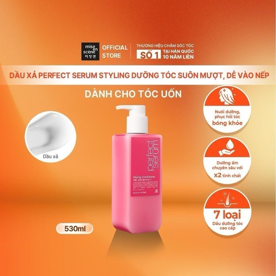 Dầu xả tóc mise en Scene Perfect serum [Hồng] 680ml-duoc-ban-tai-T&T COSMETIC