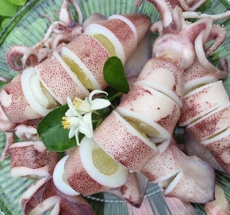 Mực ống 🦑 (Loại có cơm xôi 🥚)-duoc-ban-tai-🐬🐙🦈Hải “Sản” Seafood 🐬🐙🦈
