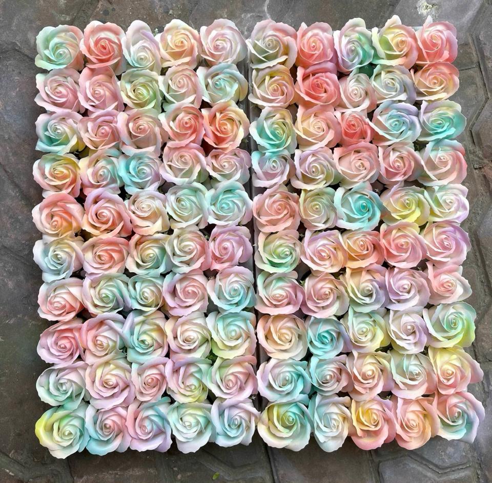 Hoa sáp 3 lớp trắng, 3 lớp loang (3LT, 3LL)-duoc-ban-tai-Shop hoa TNT