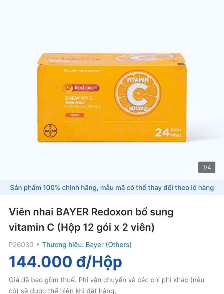 Viên ngậm tăng sức đề kháng Redoxon chính hãng-duoc-ban-tai-ĐĂNG DUY BEAUTY SHOP