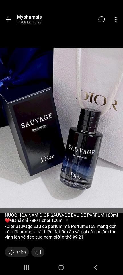Nước hoa Sauvage  dior 100ml-duoc-ban-tai-ĐĂNG DUY BEAUTY SHOP