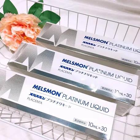  Nước uống nhau thai Melsmon Gold Liquid 30 ống x 10ml hàng nội địa Nhật Bản-duoc-ban-tai-Viviancosmetic