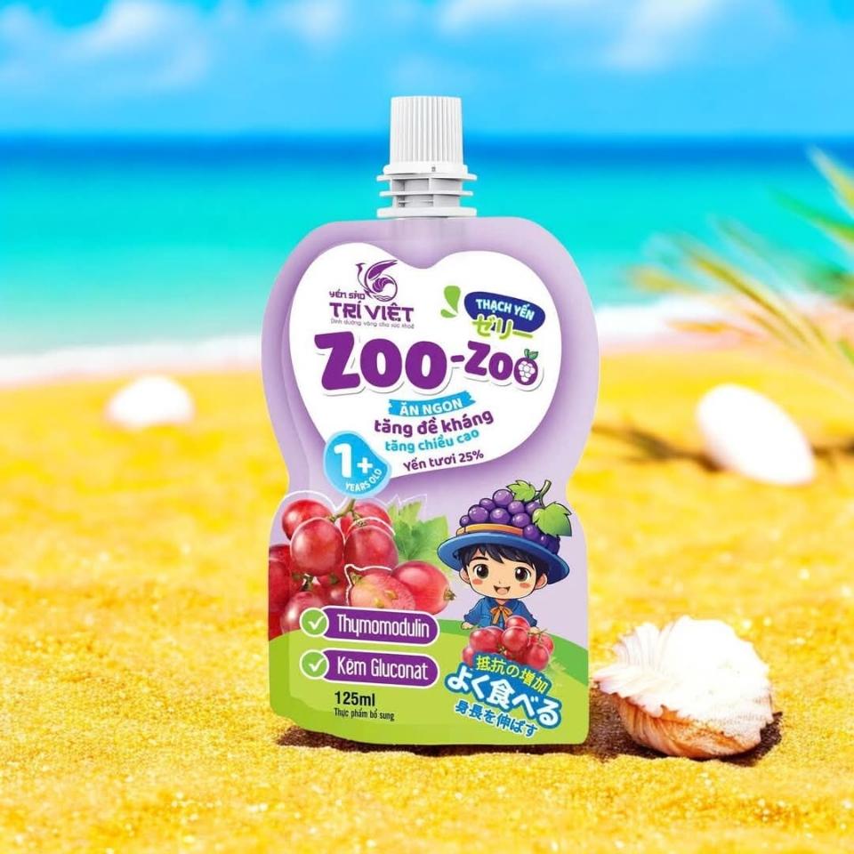 Thạch Yến ZooZoo vị nho 25% 6x125ml-duoc-ban-tai-Kho Liên Kết Vin - Tân Thịnh Hưng
