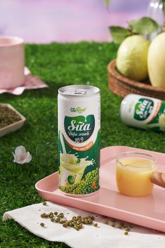 Sữa Đậu xanh CG Food lon  250ml-duoc-ban-tai-Kho Liên Kết Vin - Eco - Tân Thịnh Hưng