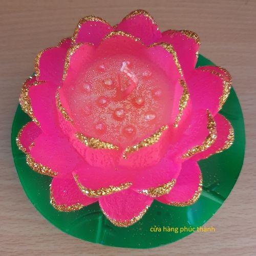 sáp nến hoa bông sen nở-duoc-ban-tai-Đồ thờ phúc Thành