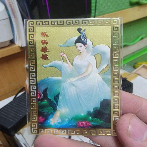 kim bài linh phù cửu vĩ hồ ly      -duoc-ban-tai-Đồ thờ phúc Thành