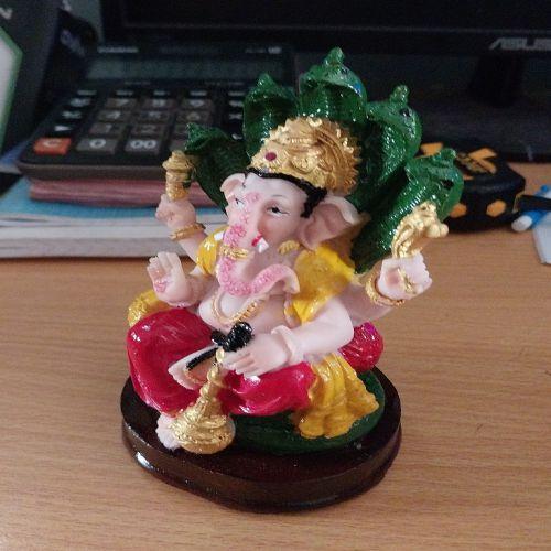 thần voi ganesha tròn ấn độ giáo ( nhựa )-duoc-ban-tai-Đồ thờ phúc Thành