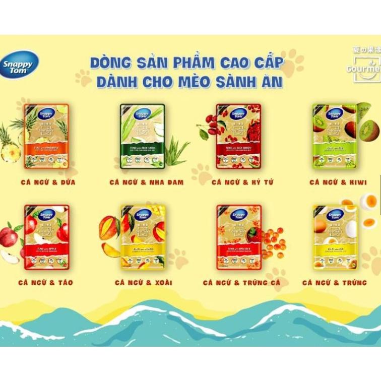Pate gói SNAPPY TOM GOURMERS PREMIUM-duoc-ban-tai-CHÚ MÈO BÉO PETSTORE