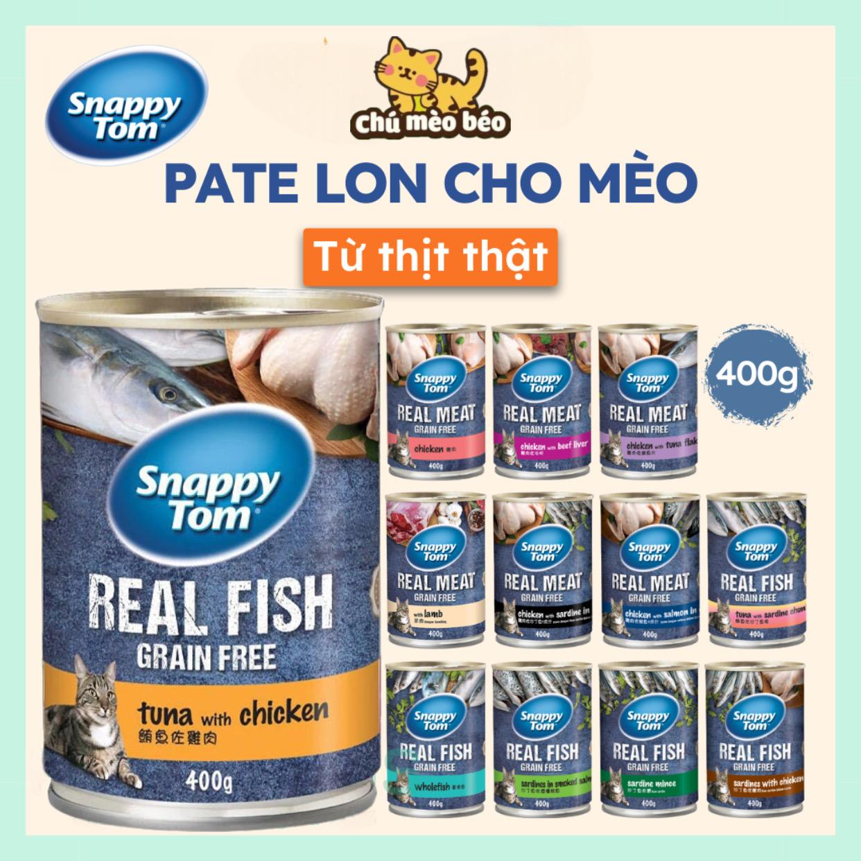 pate lon SNAPPYTOM 400g-duoc-ban-tai-CHÚ MÈO BÉO PETSTORE