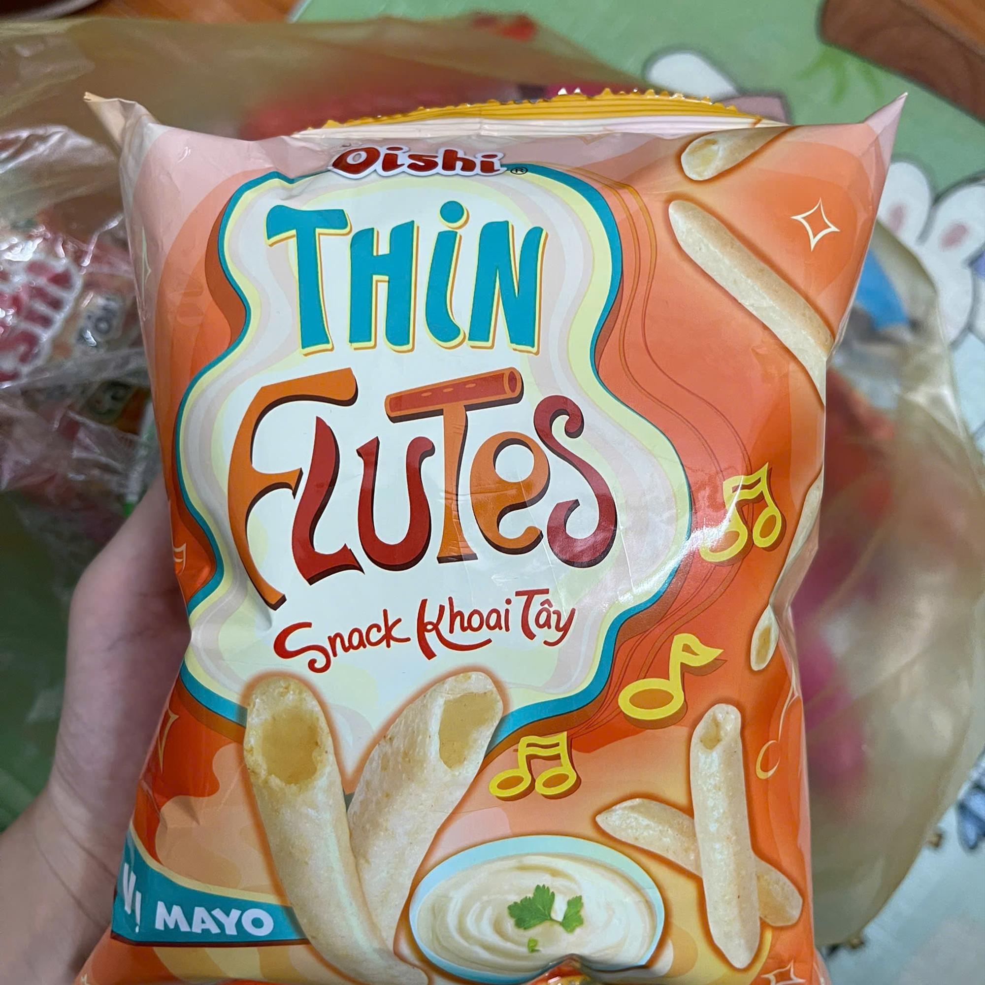 Snack Khoai tây FluTes - Oishi - 30g - Vị mayo + Vị Muối-duoc-ban-tai-Tạp hoá Online