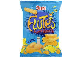 Snack Khoai tây FluTes - Oishi - 30g - Vị mayo + Vị Muối-duoc-ban-tai-Tạp hoá Online