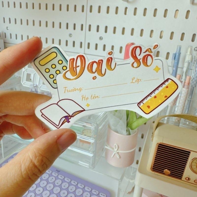 Set 20 nhãn vở in theo môn học cấp 1-2-3 -duoc-ban-tai-Trạm Học Tập Miss Trinh