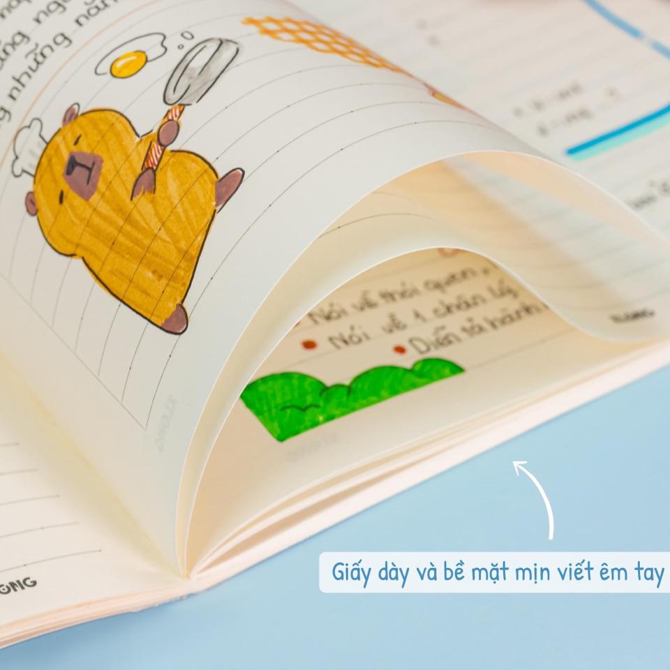 Vở KLong hình Capybara B5 120trang kẻ ngang ĐL 100GSM-duoc-ban-tai-Trạm Học Tập Miss Trinh