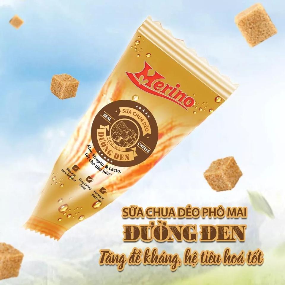 MERINO - SỮA CHUA DẺO PHÔ MAI ĐƯỜNG ĐEN 50G-duoc-ban-tai-Xumi Ice Cream 