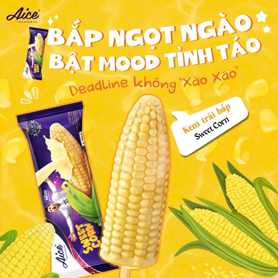Kem sweet corn - bắp-duoc-ban-tai-Xumi Ice Cream 