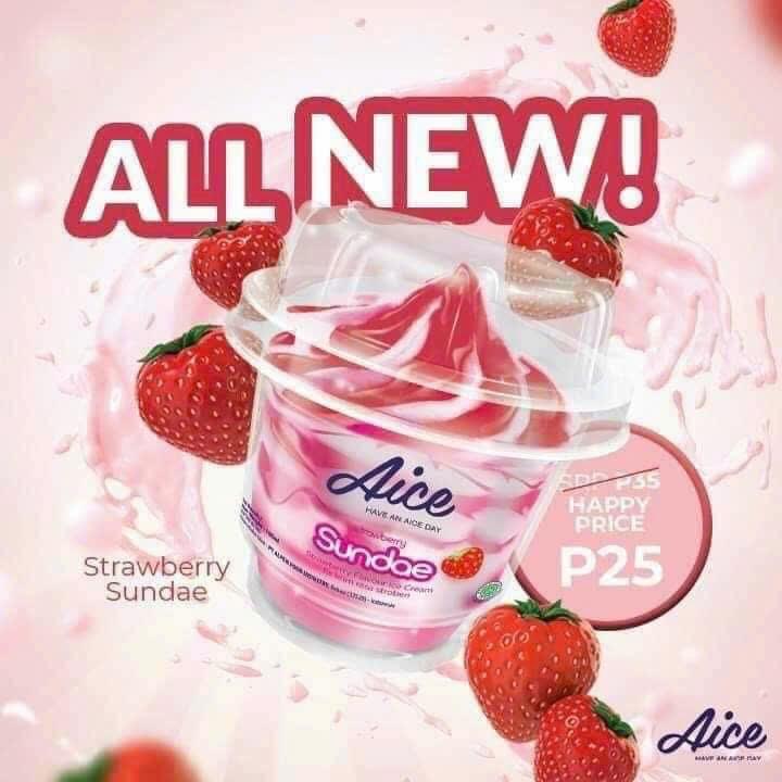 Kem  strawberry sundae - dâu ly-duoc-ban-tai-Ice Cream Xumi