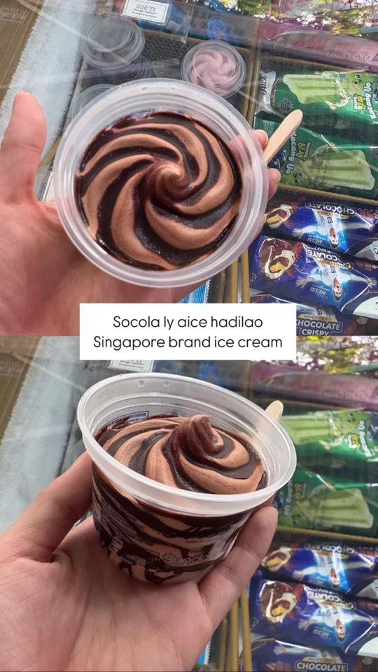 kem chocolate sundae - socola ly-duoc-ban-tai-Ice Cream Xumi