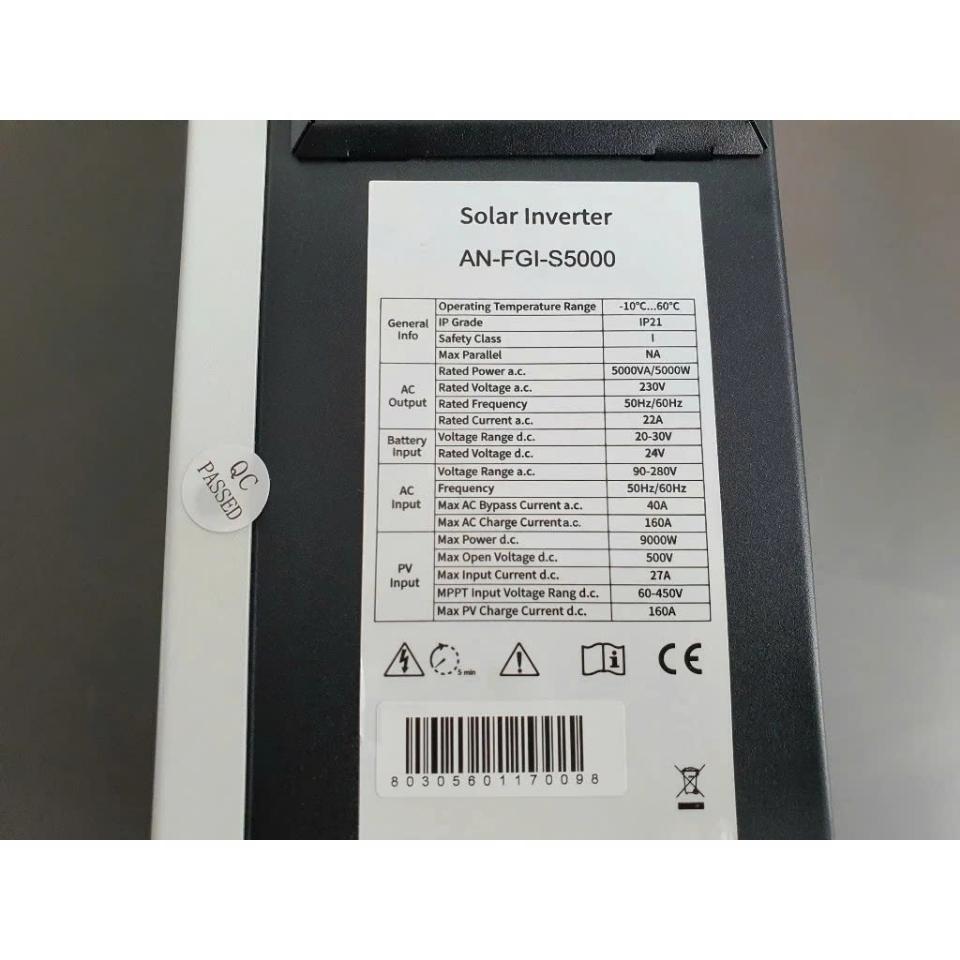 Biến tần Anern 5000w hệ pin 24v+ kèm Wifi BH 18 tháng-duoc-ban-tai-SUNGO VATTUSOLAR.COM