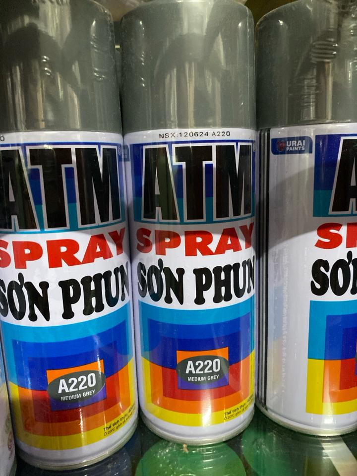 Sơn phun ATM A220, xám -duoc-ban-tai-Cửa hàng điện nước Tài