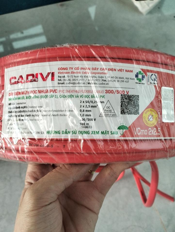 Dây điện Oval 2*2.5 -duoc-ban-tai-Điện Nước An Khang
