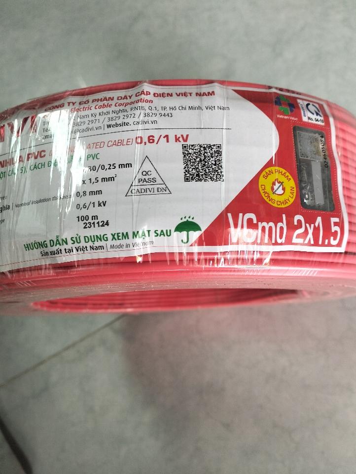 Dây điện 2*1.5-duoc-ban-tai-Điện Nước An Khang