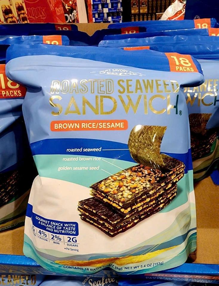 𝐁𝐚́𝐧𝐡 𝐒𝐧𝐚𝐜𝐤 𝐑𝐨𝐧𝐠 𝐁𝐢𝐞̂̉𝐧 Roasted Seaweed Sandwich 18 gói-duoc-ban-tai-Cửa Tiệm Nhỏ