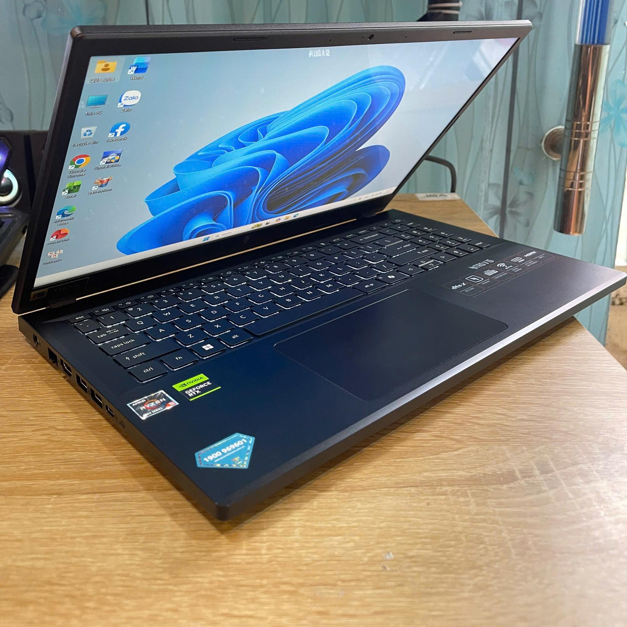 Acer Nitro V Ryzen 5 6600H Ram 16GB 512GB SSD Card RTX 2050 Màn 15.6inch 165hz. BH TGDĐ tới 3/2027-duoc-ban-tai-Vi Tính Kim Trân