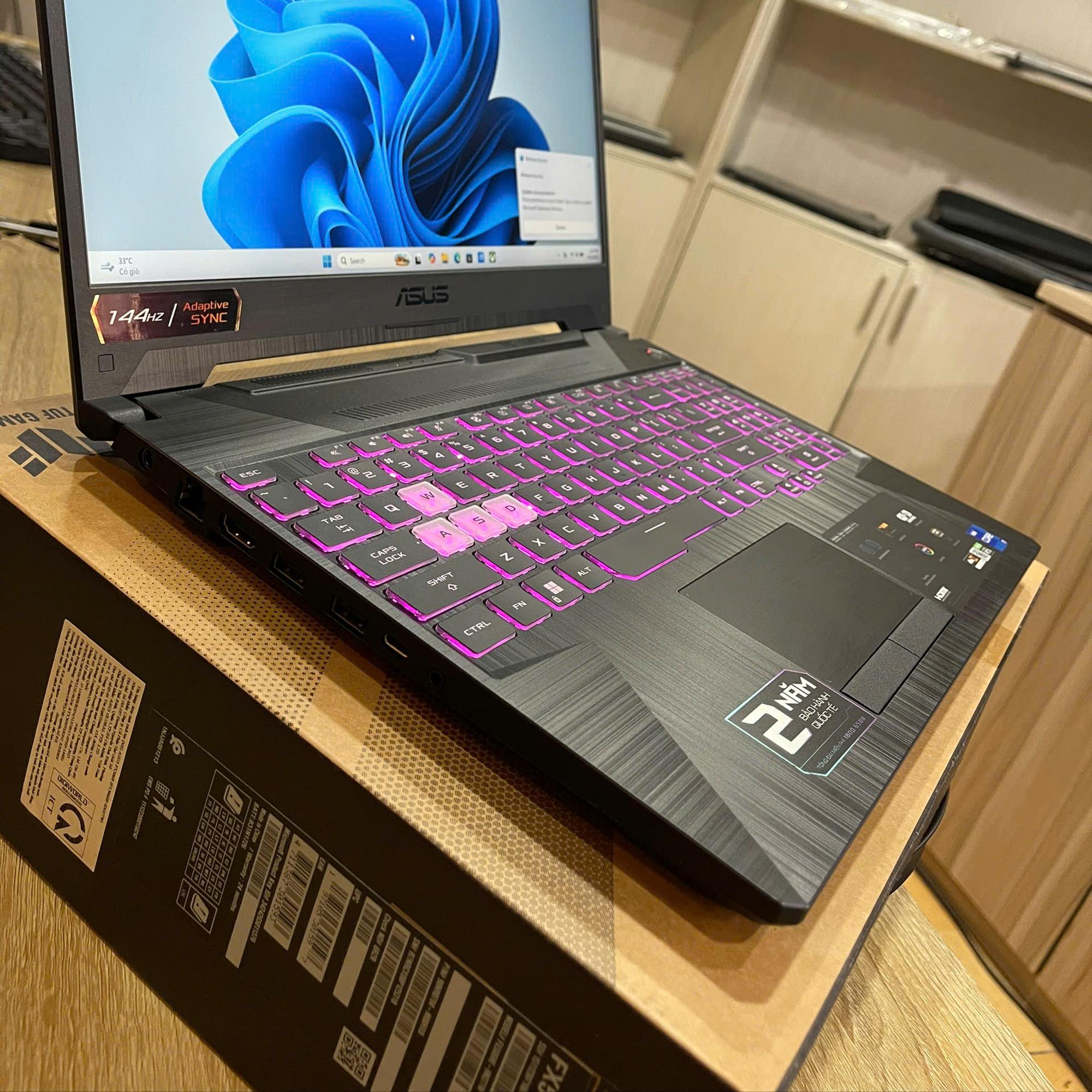 Asus Tuf i7 11th Ram 16GB 512GB NVMe Card RTX 3050Ti Màn 15.6inch FHD 144Hz-duoc-ban-tai-Vi Tính Kim Trân