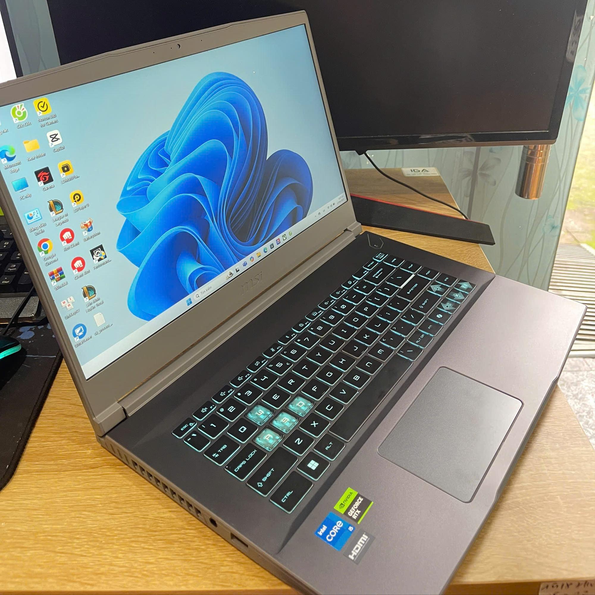 MSI Gaming i5 12th Đẹp keng Ram 16GB 512GB SSD Card RTX 3050 Bảo hành hãng tới 07/2026-duoc-ban-tai-Vi Tính Kim Trân