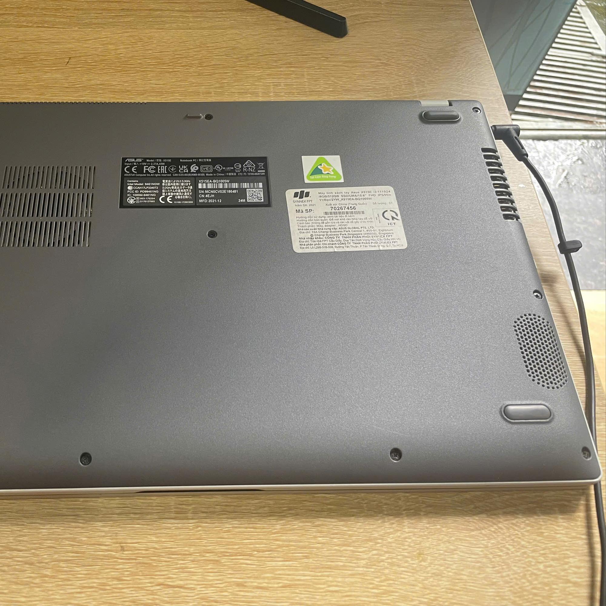 Asus i3 11th Ram 8GB 256GB SSD Màn 15.6inch FHD-duoc-ban-tai-Vi Tính Kim Trân