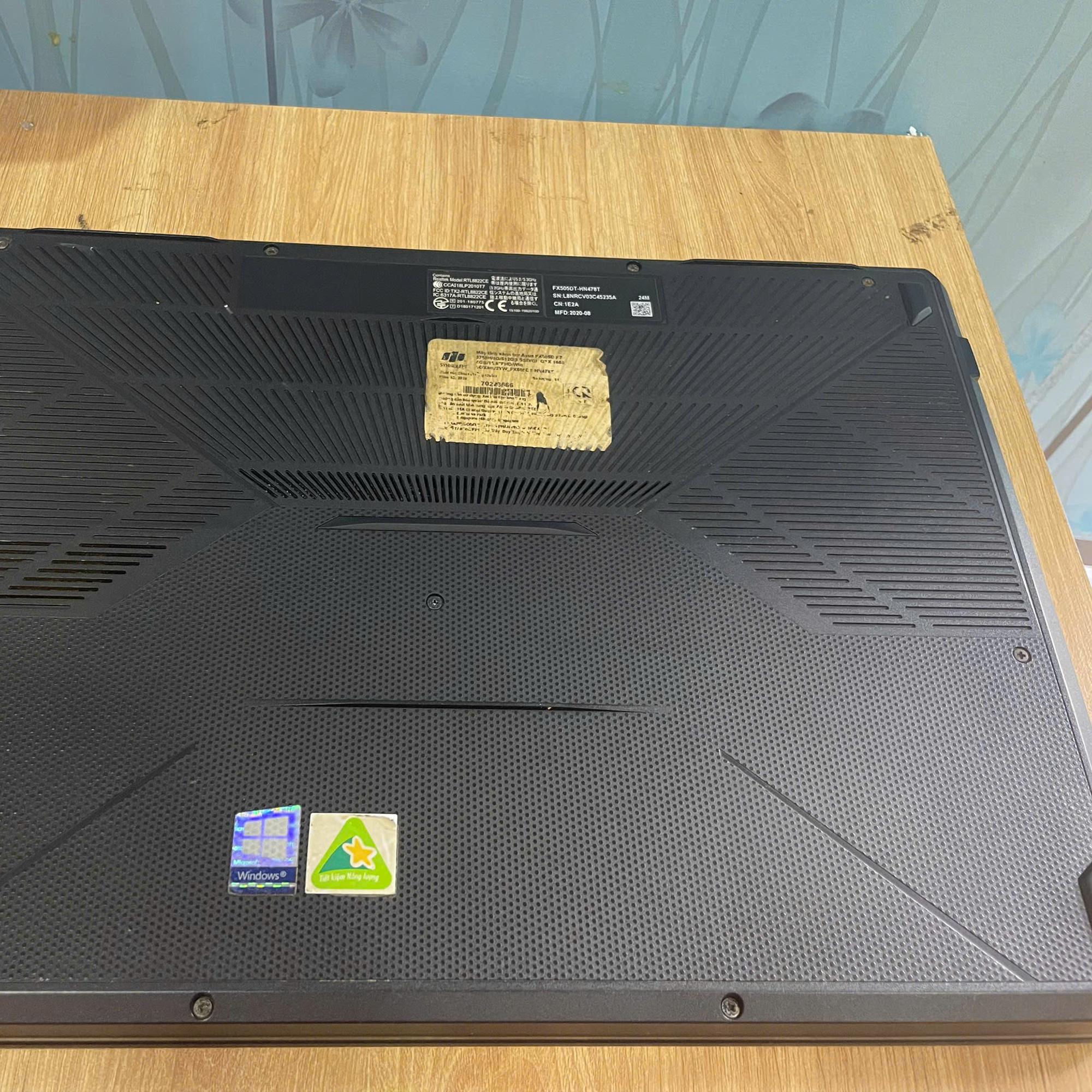 ASUS Tuf Gaming Ryzen 7 3750H Ram 16GB 512GB SSD CARD GTX 1650 Màn 15.6inch 144hz-duoc-ban-tai-Vi Tính Kim Trân
