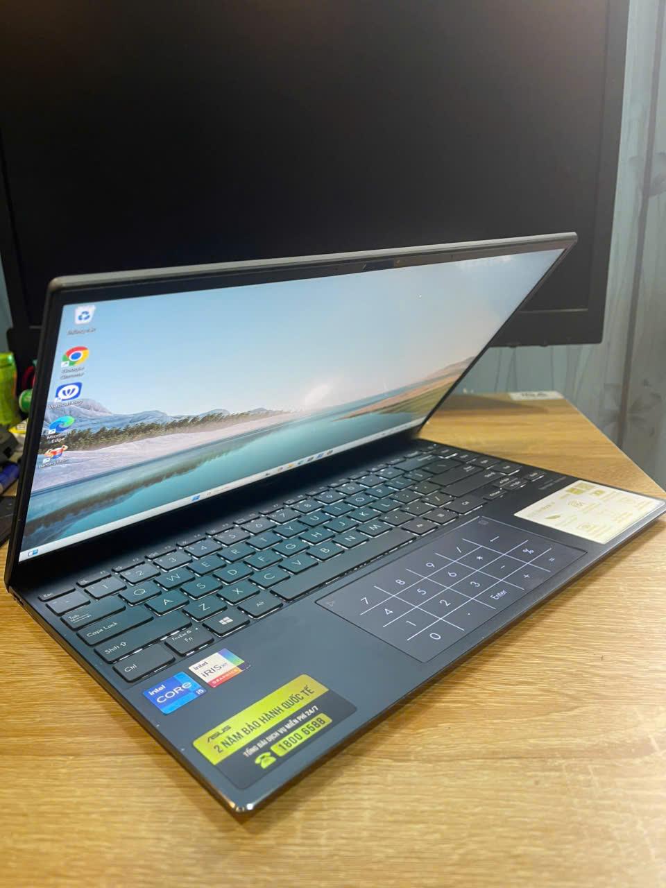 ASUS ZENBOOK i5 11th Ram 8GB 512GB SSD Màn hình 14inch FHD-duoc-ban-tai-Vi Tính Kim Trân