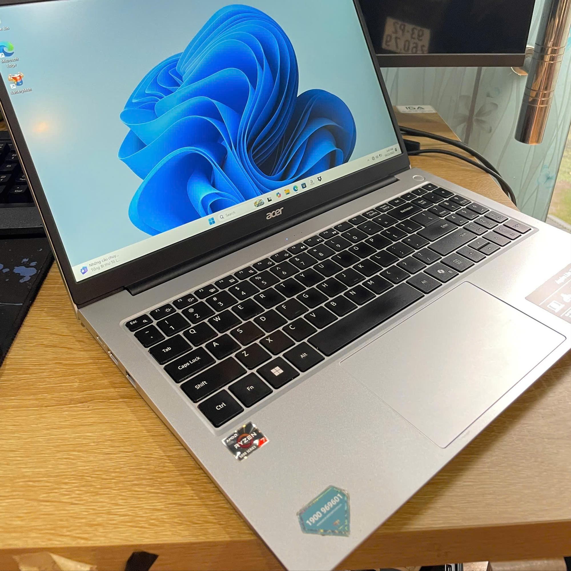 Acer Ryzen 7 5700U ram 16GB 512GB SSD Màn 15.6inch FHD BH Viễn Sơn tới 21/3/2026-duoc-ban-tai-Vi Tính Kim Trân