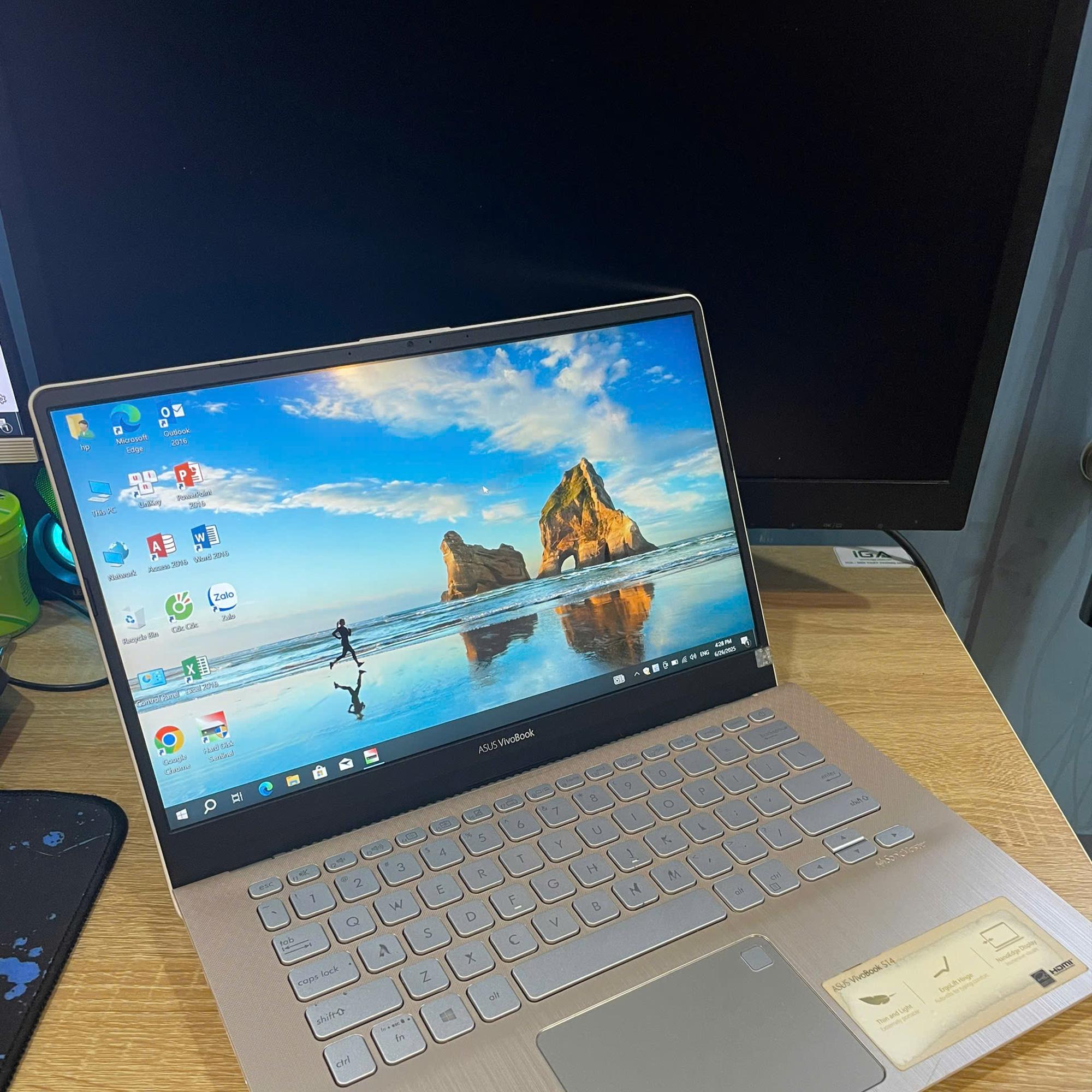 Asus i3 8th Ram 8GB 128GB SSD MÀN 14INCH FHD-duoc-ban-tai-Vi Tính Kim Trân