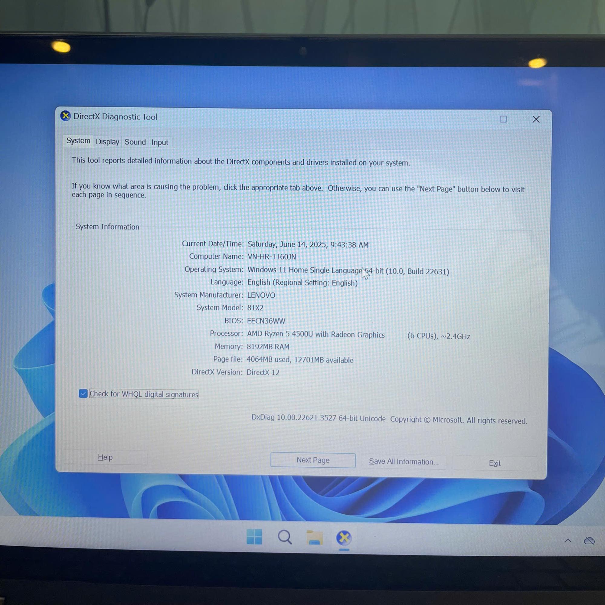 LENOVO RYZEN 5 4500U RAM 8GB 512GB SSD MÀN HÌNH 14INCH FHD XOAY GẬP 360 CẢM ỨNG-duoc-ban-tai-Vi Tính Kim Trân