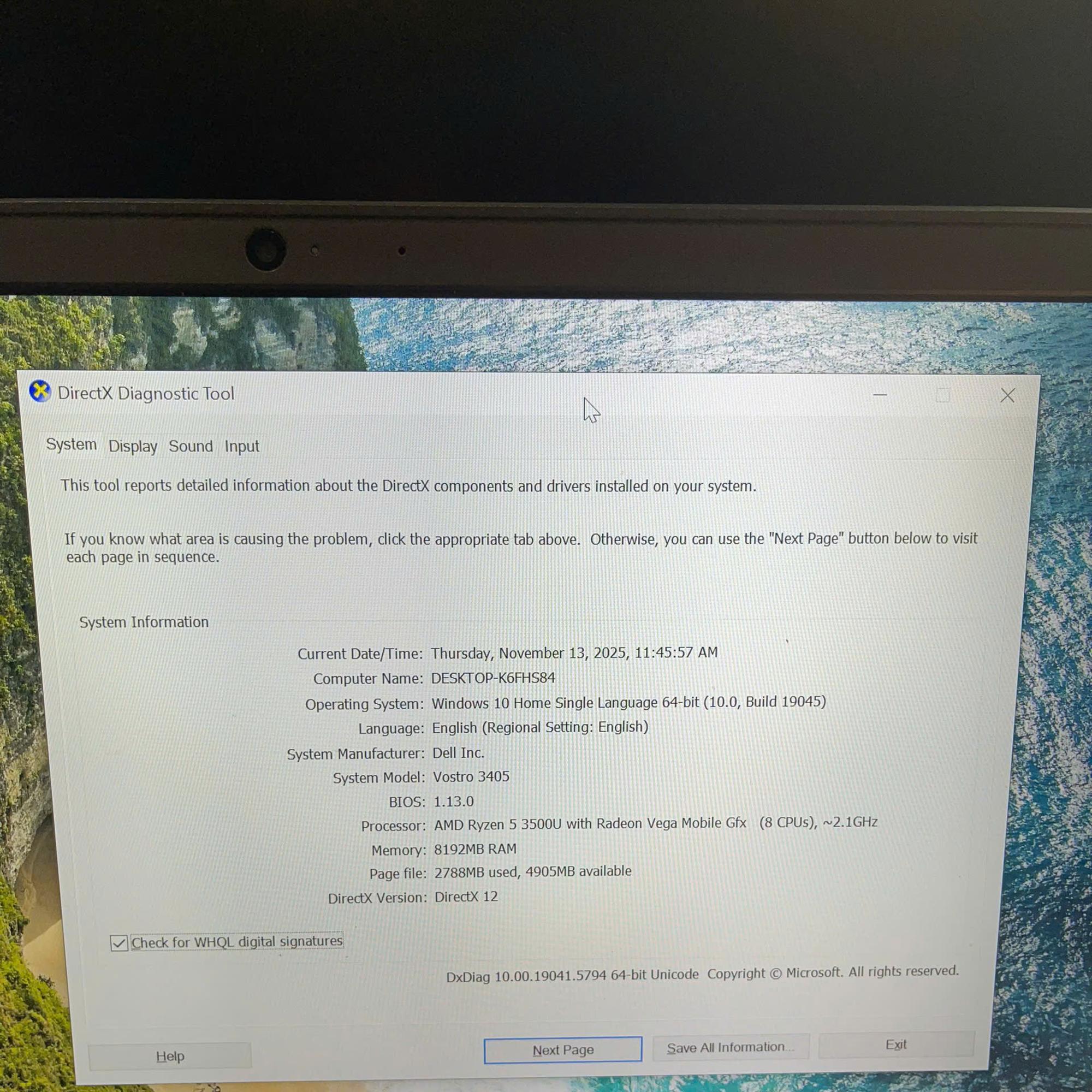 Dell Ryzen 5 3500u Ram 8GB 256GB Màn 14inch FHD IPS-duoc-ban-tai-Vi Tính Kim Trân
