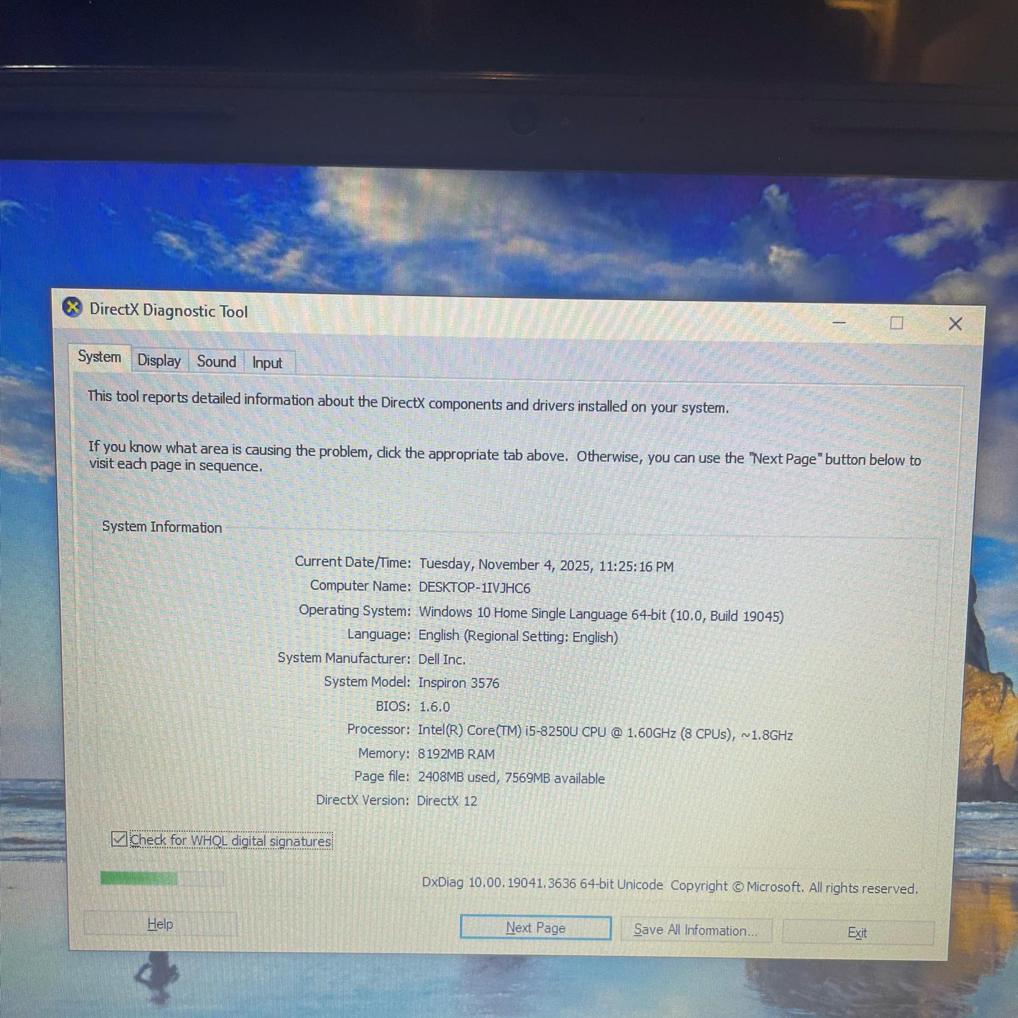 Dell i5 8th Ram 8GB 128GB SSD Màn 15.6inch -duoc-ban-tai-Vi Tính Kim Trân