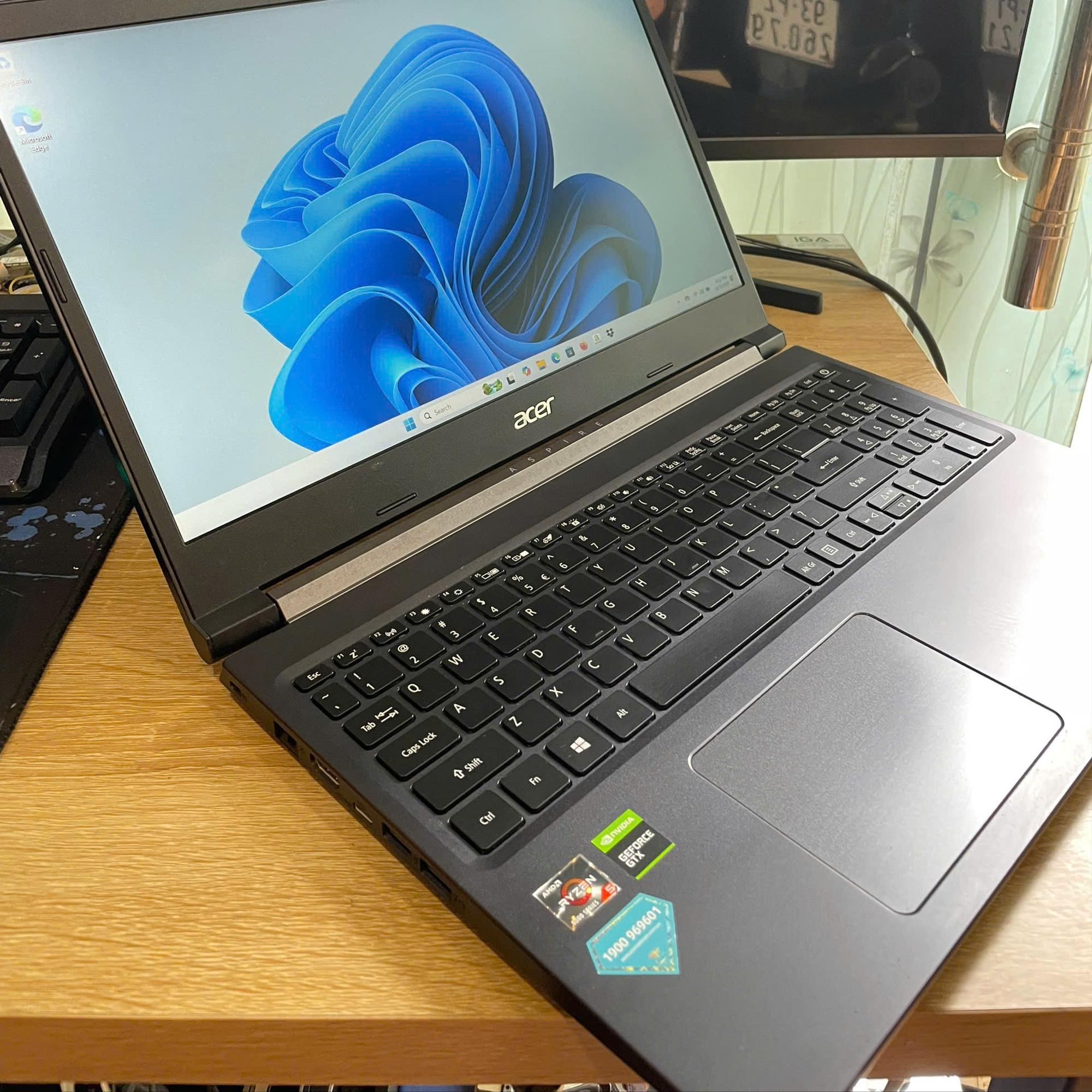 Acer Aspire Ryzen 5 5500U Ram 16GB 256GB SSD Card GTX 1650 Màn 15.6inch FHD IPS -duoc-ban-tai-Vi Tính Kim Trân