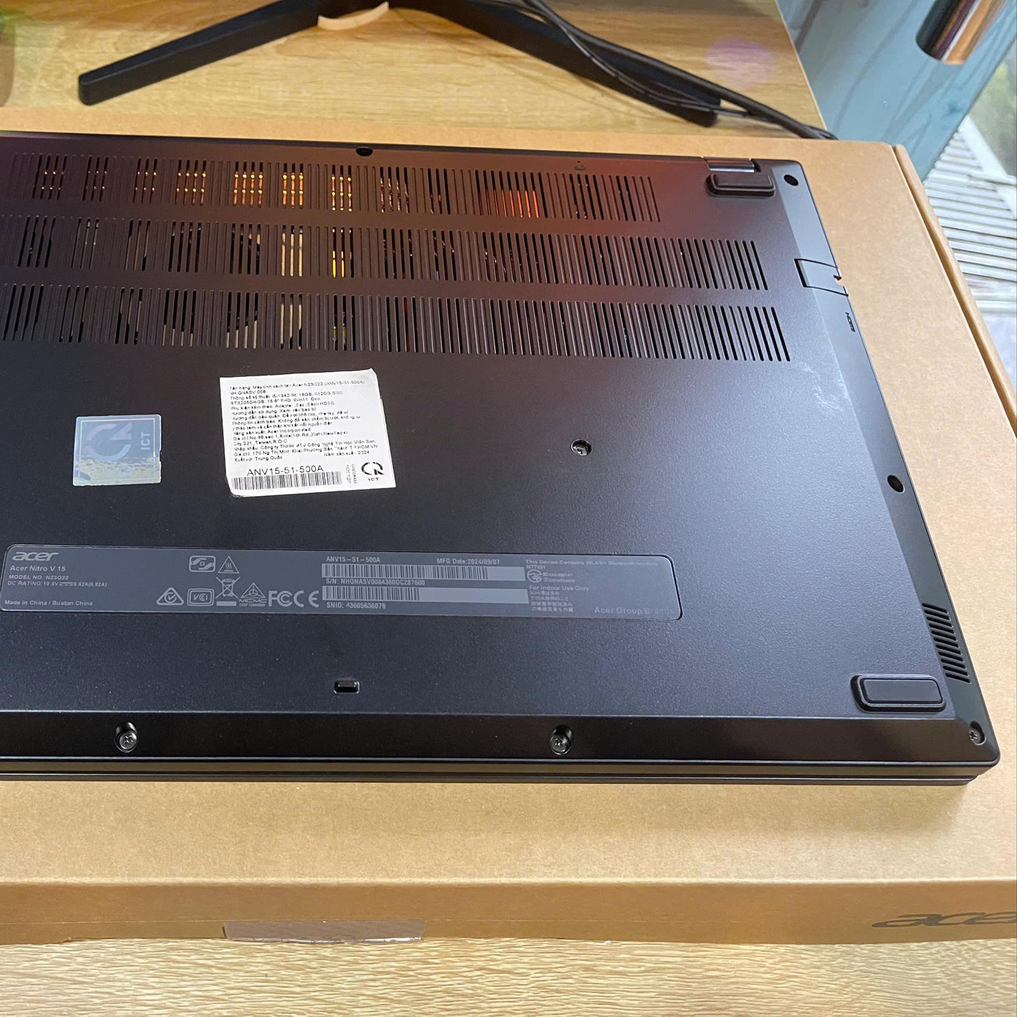 Acer Gaming i5 13th Card rời RTX 2050 Màn 15.6inch 180hz. Máy New sạc 1 lần -duoc-ban-tai-Vi Tính Kim Trân