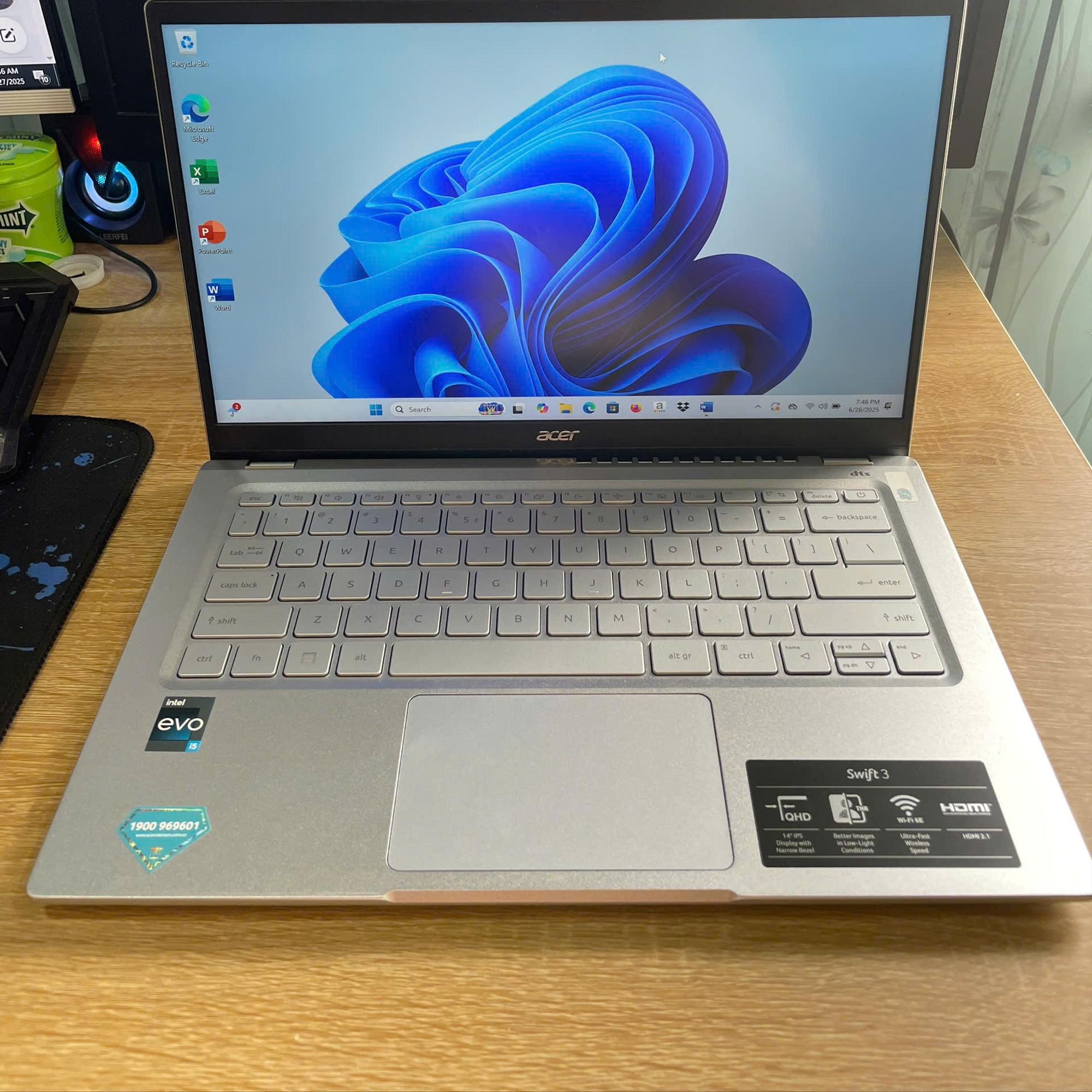 Acer Core i5 12th Ram 16GB 512GB SSD 14inch 2k Full Box-duoc-ban-tai-Vi Tính Kim Trân