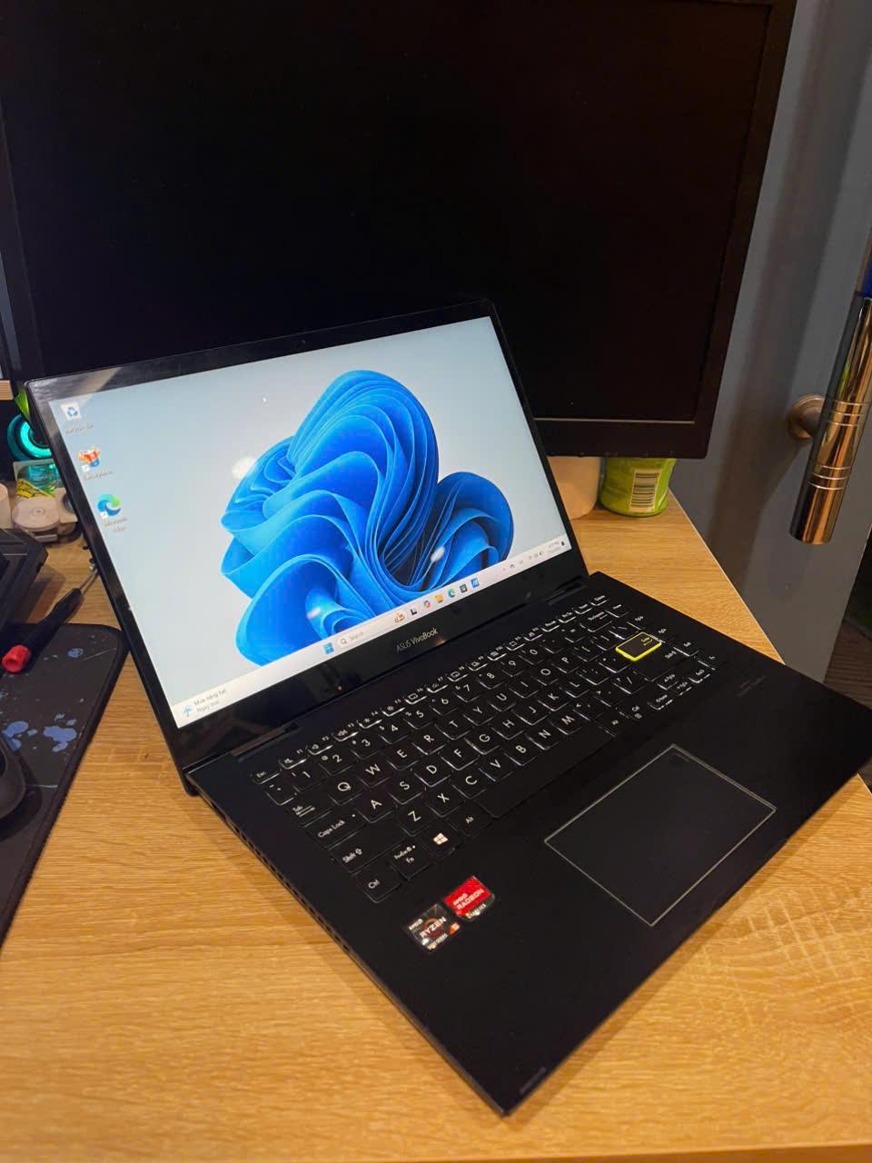 ASUS VIVOBOOK Ryzen 5 5500u Ram 8GB 512GB SSD Màn 14inch FHD cảm ứng 360-duoc-ban-tai-Vi Tính Kim Trân